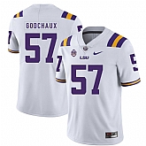 LSU Tigers 57 Davon Godchaux White Nike College Football Jersey Dzhi,baseball caps,new era cap wholesale,wholesale hats